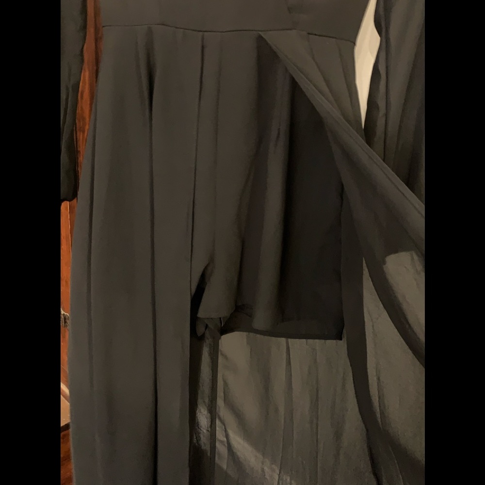 Entro Black Embroider Dress Short Romper sz Small - Picture 3 of 7